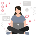 پیش‌نمایش فایل girl-using-internet-on-laptop-8648710 از پک دنیای دیجیتال