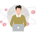 پیش‌نمایش فایل man-working-on-laptop-8648708 از پک دنیای دیجیتال