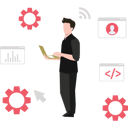 پیش‌نمایش فایل young-guy-managing-the-coding-8648666 از پک دنیای دیجیتال