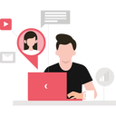 پیش‌نمایش فایل young-man-talking-with-girl-online-8648672 از پک دنیای دیجیتال