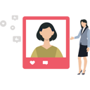پیش‌نمایش فایل young-woman-liking-social-media-post-8648719 از پک دنیای دیجیتال