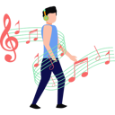 پیش‌نمایش فایل boy-listening-music-8680386 از پک تعاملی