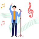 پیش‌نمایش فایل boy-singing-song-8680394 از پک تعاملی