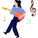 پیش‌نمایش فایل girl-playing-guitar-8680396 از پک تعاملی