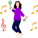 پیش‌نمایش فایل girl-shaking-maracas-8680412 از پک تعاملی