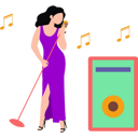 پیش‌نمایش فایل girl-singing-song-8680388 از پک تعاملی