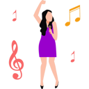 پیش‌نمایش فایل girl-singing-song-8680414 از پک تعاملی