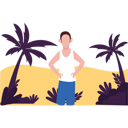 پیش‌نمایش فایل boy-is-standing-on-the-beach-8680441 از پک تابستان