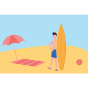پیش‌نمایش فایل boy-standing-with-surfboard-8680438 از پک تابستان