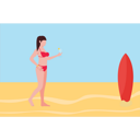 پیش‌نمایش فایل girl-in-a-bikini-is-on-the-beach-8680445 از پک تابستان