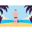 پیش‌نمایش فایل the-boy-is-at-the-beach-for-vacation-8680446 از پک تابستان