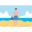 پیش‌نمایش فایل the-boy-is-on-the-beach-8680434 از پک تابستان