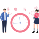 پیش‌نمایش فایل boy-and-girl-completed-their-target-on-time-8670012 از پک مدیریت زمان