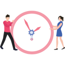 پیش‌نمایش فایل boy-and-girl-fixing-time-8670027 از پک مدیریت زمان