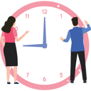 پیش‌نمایش فایل boy-and-girl-looking-at-clock-8670028 از پک مدیریت زمان