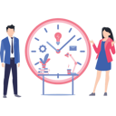 پیش‌نمایش فایل boy-and-girl-manage-their-activities-according-to-time-8669988 از پک مدیریت زمان