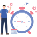 پیش‌نمایش فایل boy-standing-with-time-setting-8669960 از پک مدیریت زمان