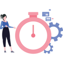 پیش‌نمایش فایل girl-pointing-at-stopwatch-8669964 از پک مدیریت زمان