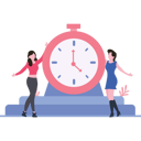 پیش‌نمایش فایل girls-stand-for-time-management-8670023 از پک مدیریت زمان