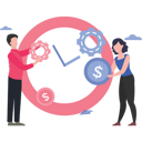 پیش‌نمایش فایل man-and-woman-managing-financial-time-8669990 از پک مدیریت زمان