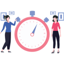 پیش‌نمایش فایل two-girls-standing-with-stopwatch-8669966 از پک مدیریت زمان