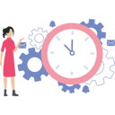 پیش‌نمایش فایل woman-looking-at-time-setting-8669973 از پک مدیریت زمان