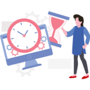 پیش‌نمایش فایل woman-setting-time-8669994 از پک مدیریت زمان