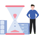 پیش‌نمایش فایل young-boy-standing-with-hourglass-8670016 از پک مدیریت زمان