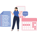 پیش‌نمایش فایل young-girl-working-with-work-schedule-8670021 از پک مدیریت زمان