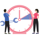 پیش‌نمایش فایل young-man-and-woman-repairing-time-8670009 از پک مدیریت زمان