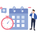 پیش‌نمایش فایل young-man-looking-at-time-calendar-8670007 از پک مدیریت زمان