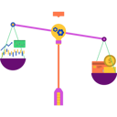 پیش‌نمایش فایل growth-and-money-on-business-scale-8673545 از پک استارتاپ و کسب‌وکار