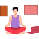 پیش‌نمایش فایل boy-learning-yoga-online-8683549 از پک مدیتیشن