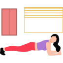 پیش‌نمایش فایل girl-doing-arm-plank-exercise-8683566 از پک مدیتیشن