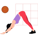 پیش‌نمایش فایل girl-doing-downward-dog-exercise-8683551 از پک مدیتیشن