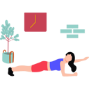 پیش‌نمایش فایل girl-doing-one-hand-plank-exercise-8683567 از پک مدیتیشن