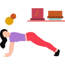 پیش‌نمایش فایل girl-doing-plank-pose-exercise-8683564 از پک مدیتیشن