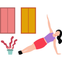 پیش‌نمایش فایل girl-doing-side-plank-exercise-8683542 از پک مدیتیشن