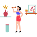 پیش‌نمایش فایل girl-lifting-dumbbells-8683565 از پک مدیتیشن