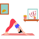 پیش‌نمایش فایل girl-practicing-downward-dog-pose-8683552 از پک مدیتیشن