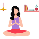 پیش‌نمایش فایل girl-relieves-stress-through-yoga-8683544 از پک مدیتیشن