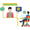 پیش‌نمایش فایل employee-doing-online-meeting-8698714 از پک کارمندان دورکار