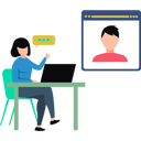 پیش‌نمایش فایل girl-talking-to-boy-online-8698707 از پک کارمندان دورکار