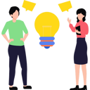 پیش‌نمایش فایل boy-and-girl-discussing-on-idea-8729064 از پک شادی