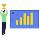 پیش‌نمایش فایل boy-holding-trophy-of-success-8729071 از پک شادی