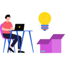 پیش‌نمایش فایل boy-working-on-idea-8729104 از پک شادی