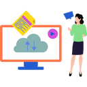 پیش‌نمایش فایل girl-looking-at-cloud-data-8729123 از پک شادی