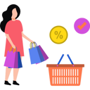 پیش‌نمایش فایل girl-shopping-at-discount-8729109 از پک شادی