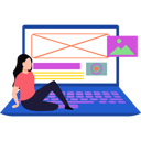 پیش‌نمایش فایل girl-working-on-photo-layout-8729116 از پک شادی