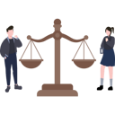 پیش‌نمایش فایل couple-stand-near-the-scale-of-justice-8741160 از پک حقوق و عدالت